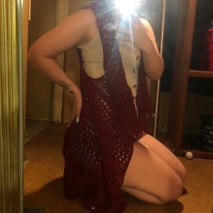 Sleeveless crochet top